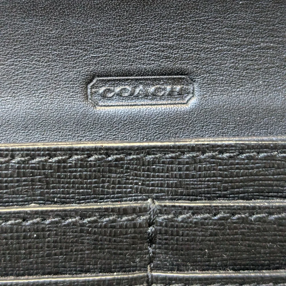 Coach Black Leather Wallet